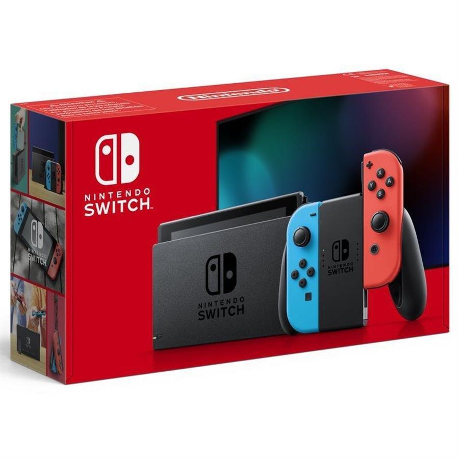 Consola Nintendo switch bateria extendida neon