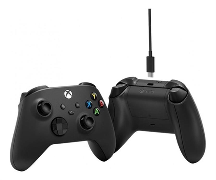 Joystick xbox one s Negro con cable para PC