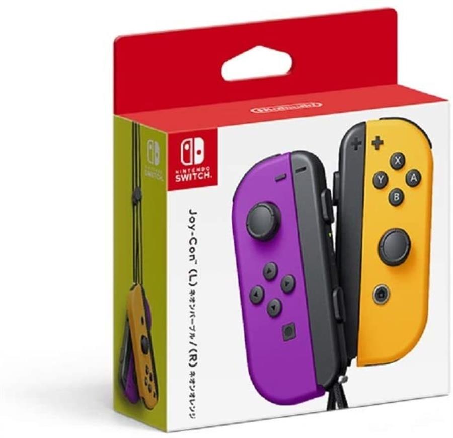 Joycon Nintendo Switch  violeta y naranja