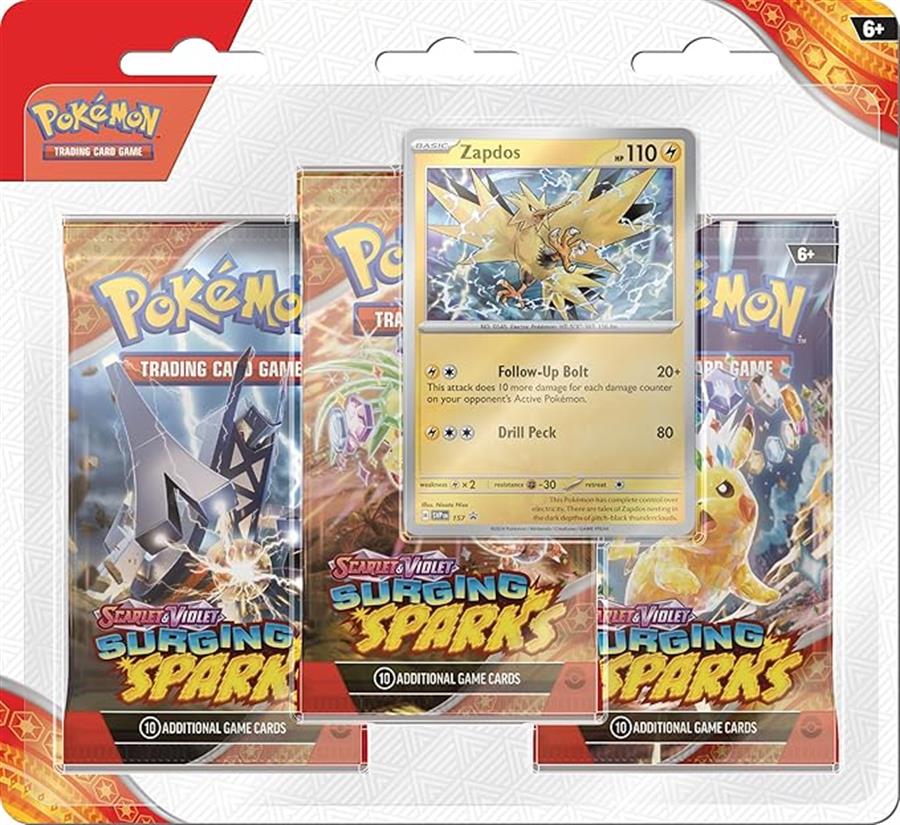 Pokemon TCG: Scarlet & Violet - Zapdos de tres refuerzos de chispas