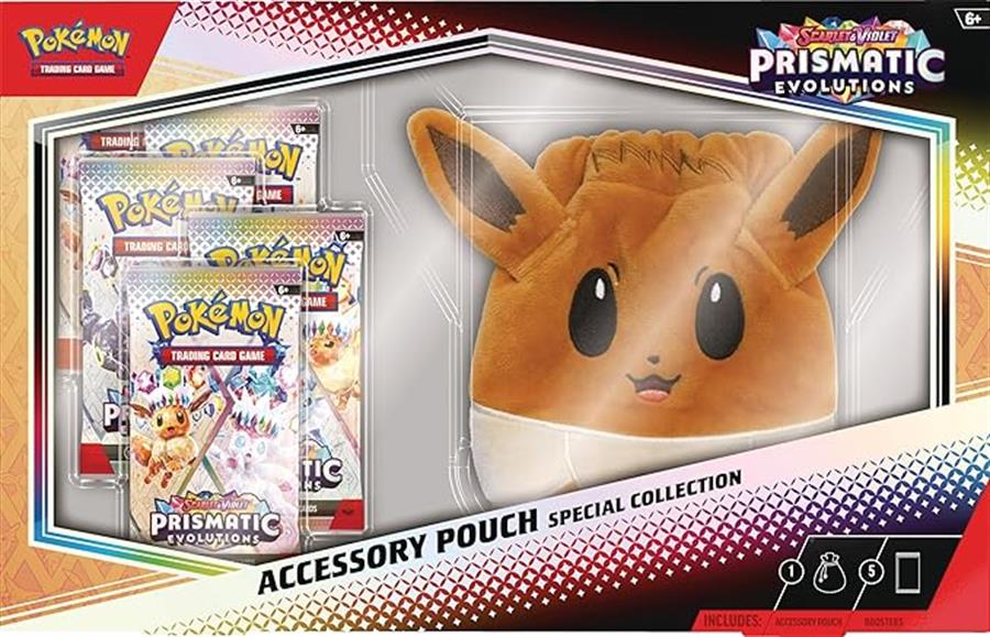 Pokemon TCG: Scarlet & Violet Prismatic Evolutions Accessory Pouch Special Collection evvee