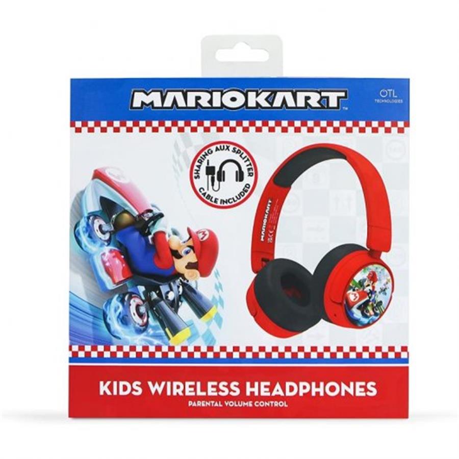 Auricular Mario Kart  p/niños wireless licencia Nintendo oficial