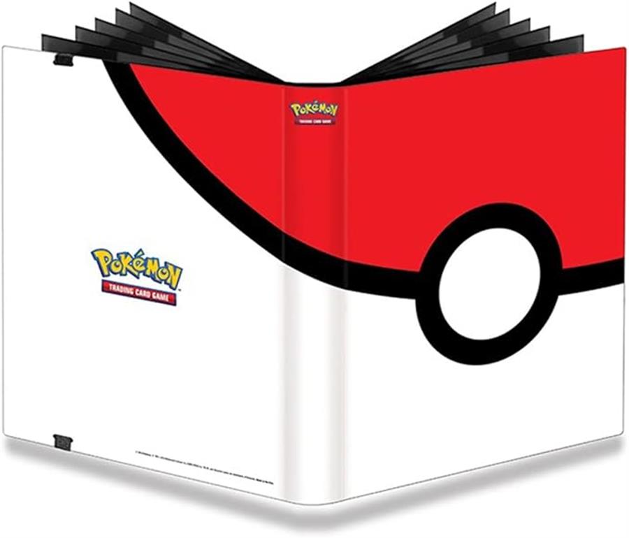 Pokemon TCG: Ultra PRO Portafolio de 4 bolsillos para tarjetas de Pokémon Pokebola