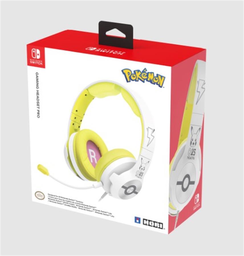 Headset Hori pikachu white Nintendo Switch