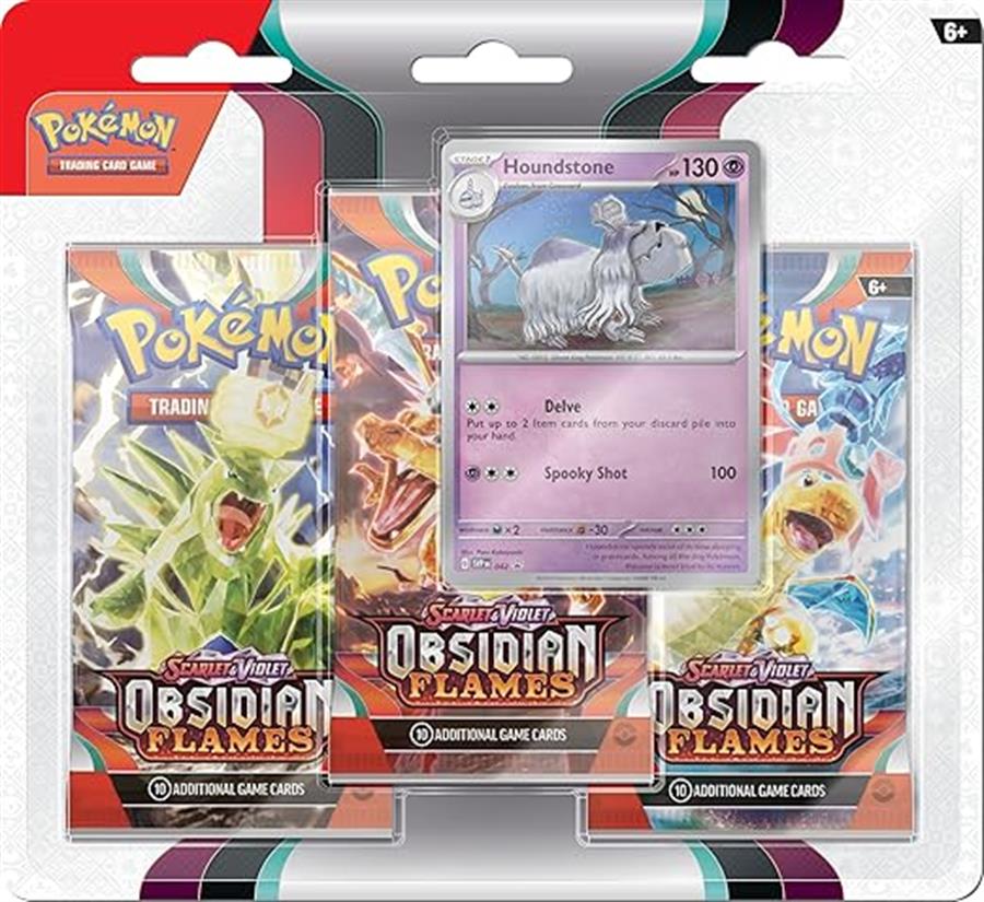 Pokemon TCG: Scarlet & Violet: Obsidian Flames: 3 Pack Booster Blister