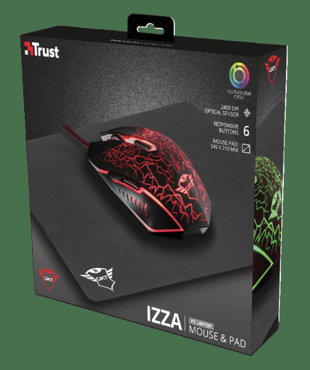 TRUST PACK MOUSE Y PAD IZZA