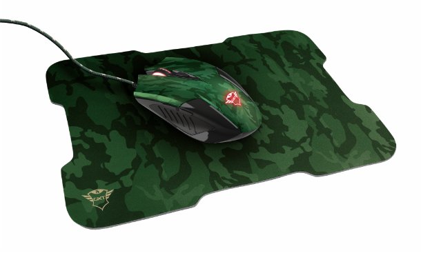 combo mouse gxt 781 mouse y pad camo